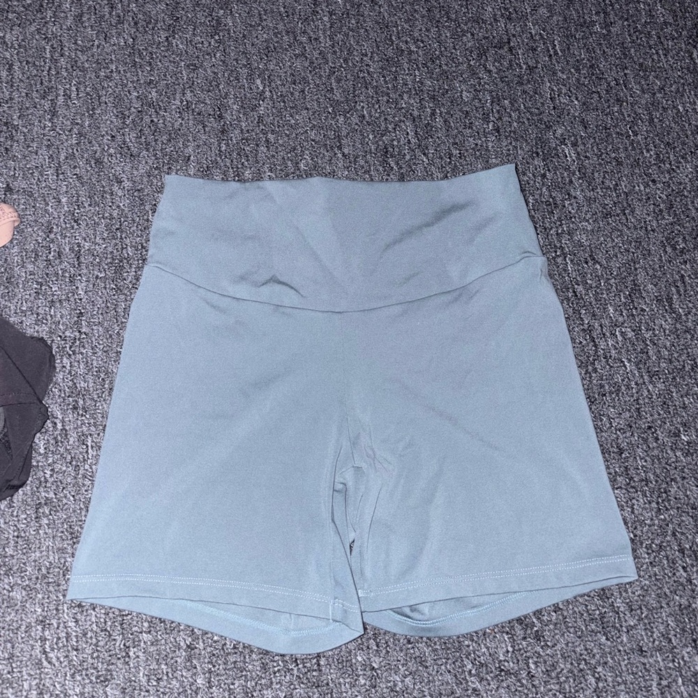 Oysho Blue Biker Shorts